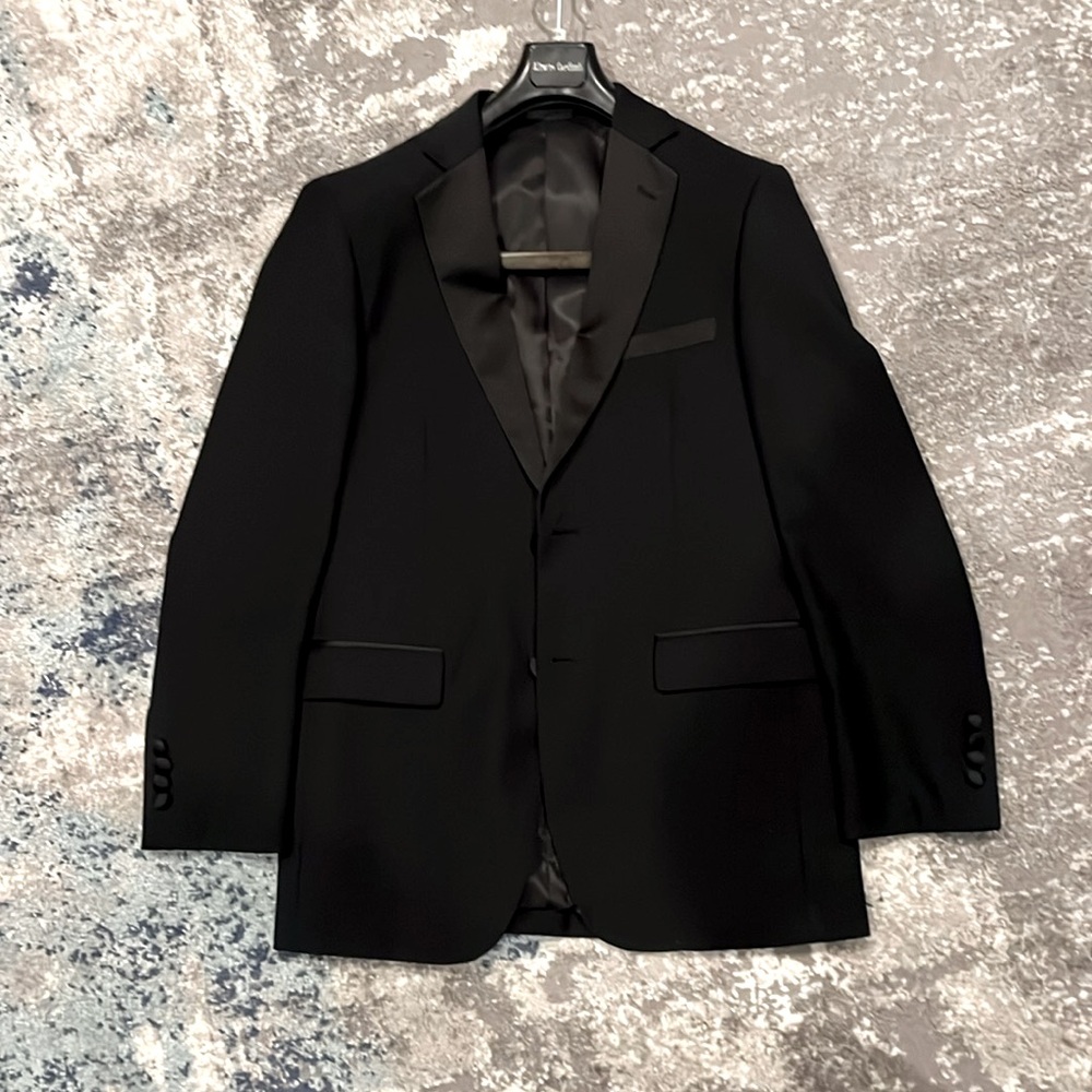 Alberto Cardinale Black Slim Fit Tuxedo – 36S